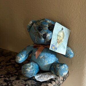 Van Gogh Blue Teddy Bear Key Holder